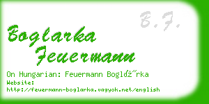 boglarka feuermann business card